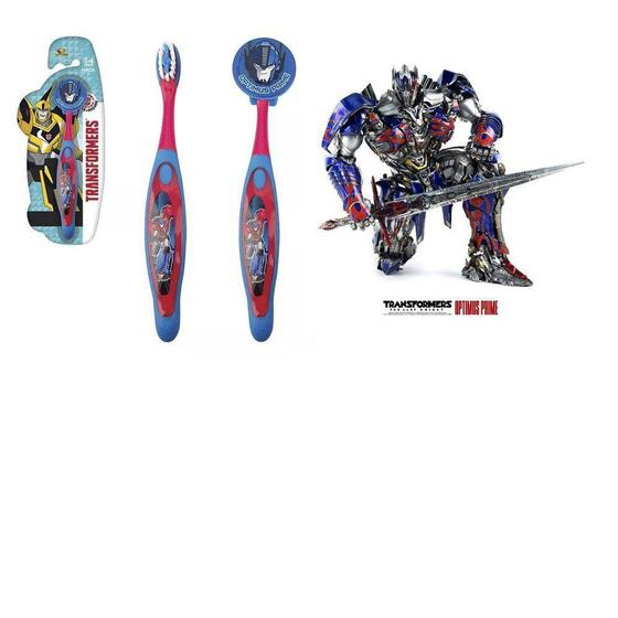 Escova Dental Infantil Cerdas Macias Com Capa Protetora Transformers - Optimus Prime Menor preço em Escova Dental Infantil Cerdas Macias Com Capa Protetora Transformers - Optimus Prime
