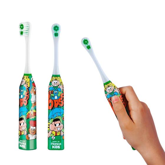 Imagem de Escova Dental Infantil Elétrica do Cebolinha Turma da Monica