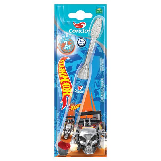 Imagem de Escova Dental Macia com Luz de Led que Pisca Hot Wheels