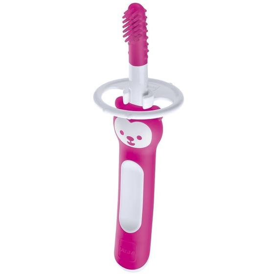 Imagem de Escova Dental Massageadora Bebês 0+Massaging Brush MAM Rosa