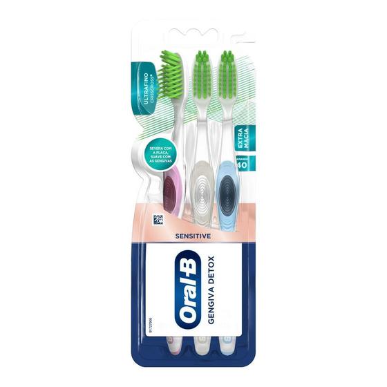 Imagem de Escova Dental Oral-B Detox da Gengiva com 3 Unidades