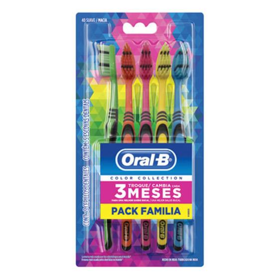 Imagem de Escova Dental Oral-B Pack Família Com 5