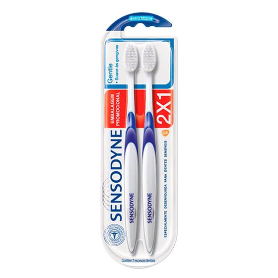 Escova Dental Sensodyne Gentle Cores Sortidas Extra Macia 2 Unidades Menor preço em Escova Dental Sensodyne Gentle Cores Sortidas Extra Macia 2 Unidades