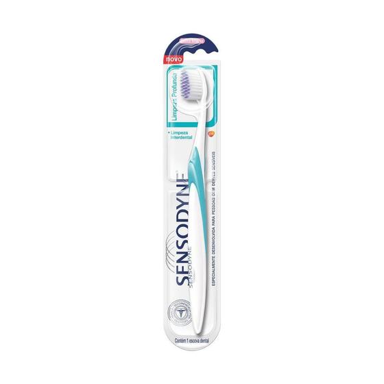 Escova Dental Sensodyne Limpeza Profunda Extra Macia Dentes Sensíveis 1 Unidade Imagem de Escova Dental Sensodyne Limpeza Profunda Extra Macia Dentes Sensíveis 1 Unidade