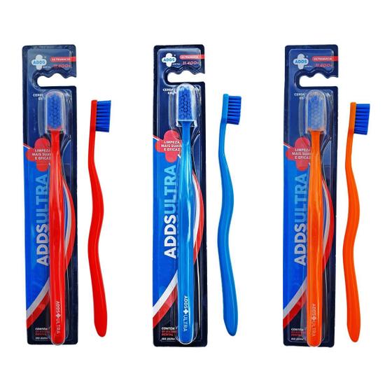 Imagem de Escova Dental Ultramacia ADDS c/11.400 cerdas com 3 Unidades