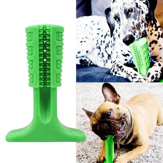 Imagem de Escova Dentes Mordedor Medio Canina Remove Tartaro Cachorro Cao Pet Limpeza Bucal