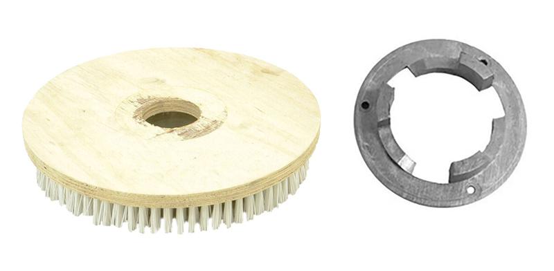 Imagem de Escova Em NYLON 350 mm COM Flange Para Enceradeira BRALIMPIA, Eletrolux, Romher Entre Outras