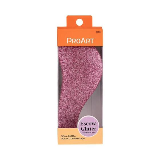 Imagem de Escova Glitter Desembaraçante ProArt - Rosa