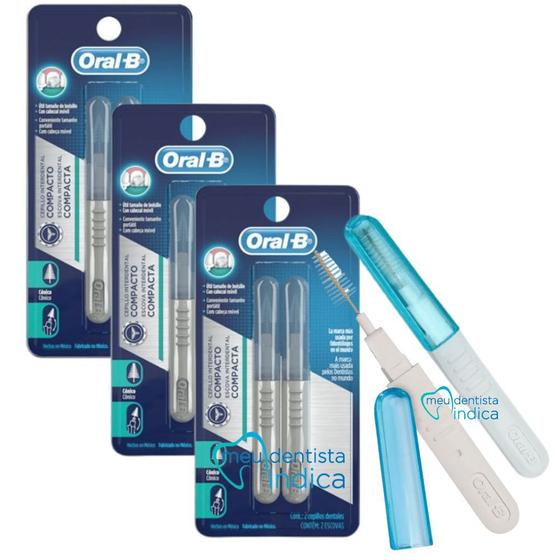 Escova Interdental Compacta Oral B - 6 unidades - OralB - Escova