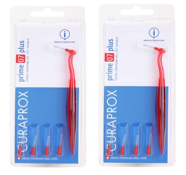 Imagem de Escova Interdental Curaprox CPS 07 Prime Plus Kit Com 2