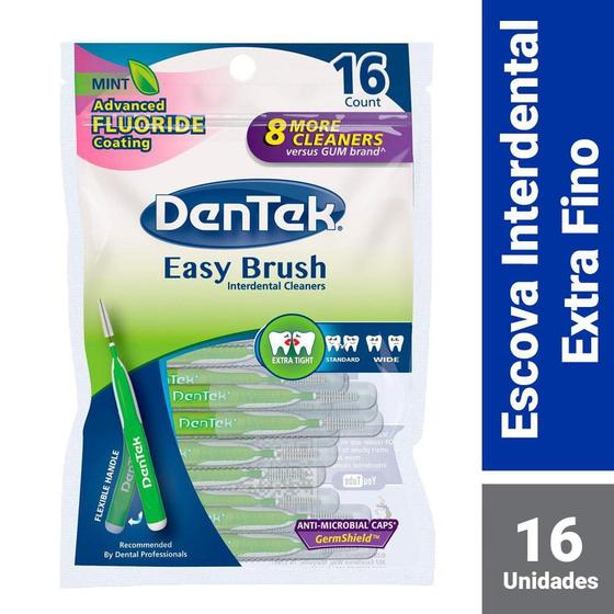 Imagem de Escova Interdental Dentek Easy Brush Fino com 16 unidades