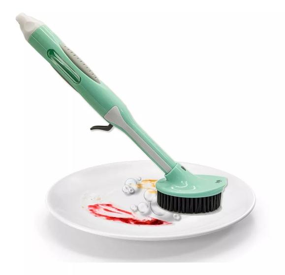 Imagem de Escova lava louças com dispenser de detergente 31cm UD673