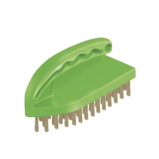 Imagem de Escova Malha Aço 6 Fileiras Robusta E Resistente Remove 829