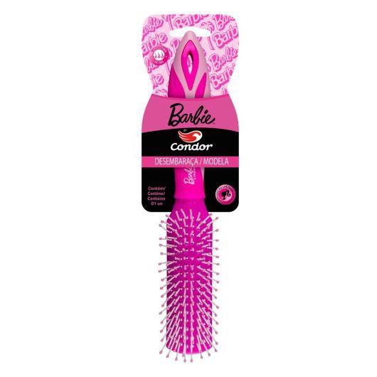 Imagem de Escova para Cabelo Plana Rosa Barbie Condor