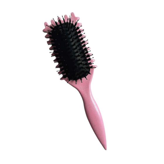 Imagem de Escova Para Cabelos Cacheados Define Seus Cachos Com Perfeição Reduz Frizz Desembaraço Suave Sem Danificar Os Fios Exclusiva E Revolucionária.