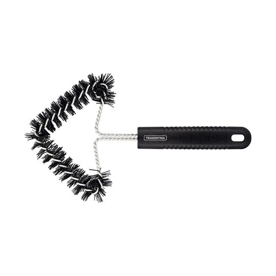 Escova para Grelha Tramontina Churrasco com Estrutura de Aço Inox com Cerdas de Nylon e Cabo de Poli Imagem de Escova para Grelha Tramontina Churrasco com Estrutura de Aço Inox com Cerdas de Nylon e Cabo de Poli