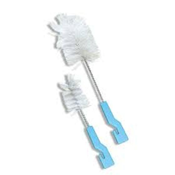 Imagem de escova para limpeza de mamadeira e bicos azul-mbaby