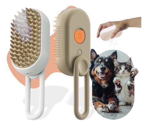 Imagem de Escova Pet Elétrica Vapor Tira Pelos Cães E Gatos Com Cabo Recarregável Usb