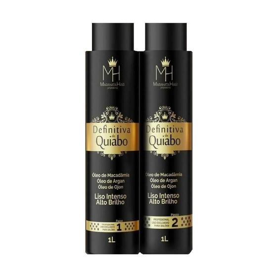 Escova Progressiva Definitiva de Quiabo Maranata Hair 2x1L Menor preço em Escova Progressiva Definitiva de Quiabo Maranata Hair 2x1L