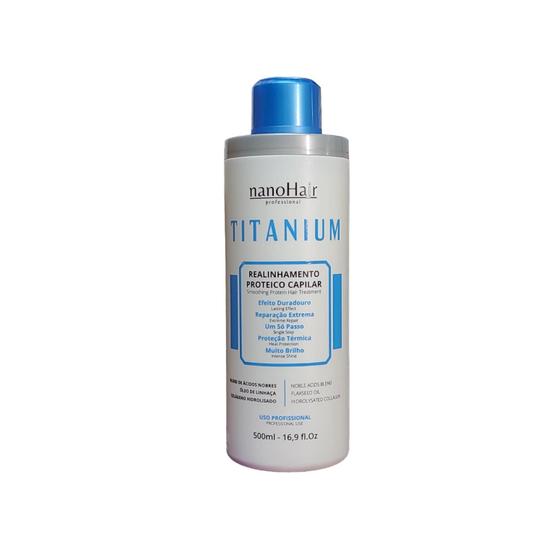 Imagem de Escova Progressiva NanoHair Titanium  Realinhamento 500ml