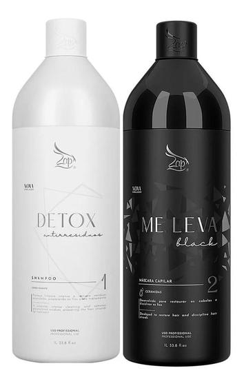 Escova Progressiva Zap Me Leva Black Original 2x1000ml Menor preço em Escova Progressiva Zap Me Leva Black Original 2x1000ml