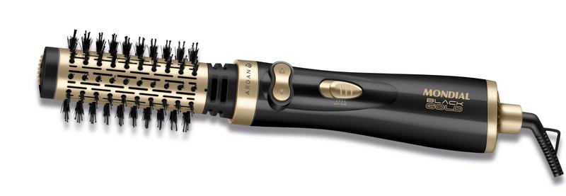 Escova Rotativa Mondial Black Gold Argan 1000W ER-11-AR - 127 Volts Menor preço em Escova Rotativa Mondial Black Gold Argan 1000W ER-11-AR - 127 Volts