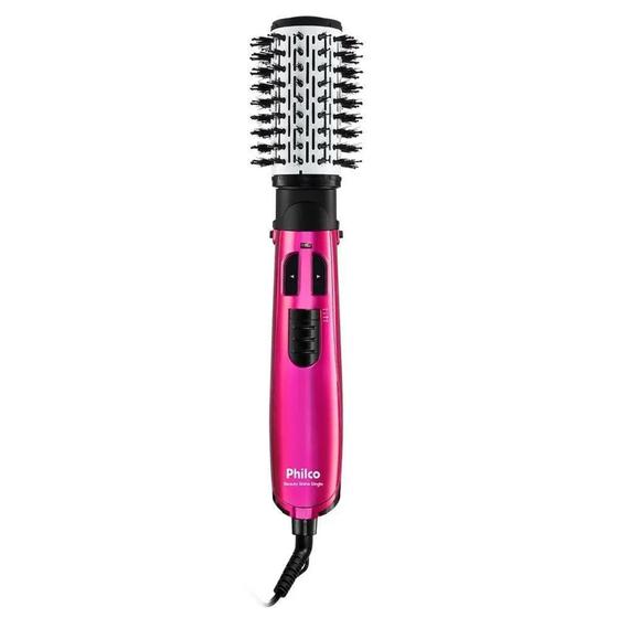 Imagem de Escova Rotativa Philco PEC03R Beauty Shine Single, 1100W, 127V, Rosa