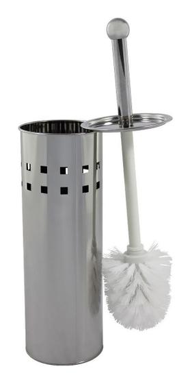 Escova Sanitária Inox Com Suporte Para Banheiro Luxo 26x9,5 Menor preço em Escova Sanitária Inox Com Suporte Para Banheiro Luxo 26x9,5