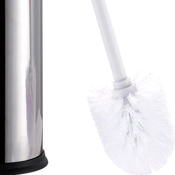 Escova Sanitaria Para Banheiro Luxo Com Suporte Em Inox Menor preço em Escova Sanitaria Para Banheiro Luxo Com Suporte Em Inox