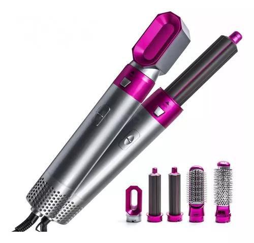 Escova Secador De Cabelo 5 Em 1 Alisa Modela Seca Cachos Top Menor preço em Escova Secador De Cabelo 5 Em 1 Alisa Modela Seca Cachos Top