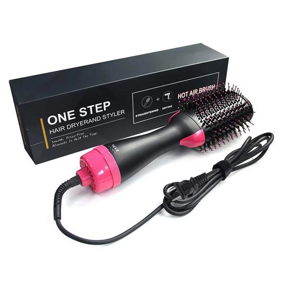 Escova Secadora Alisadora Cabelo Curto Cacheado Feminino 1500w ...