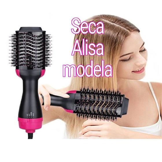 Imagem de Escova secadora alisadora modelador de cabelo