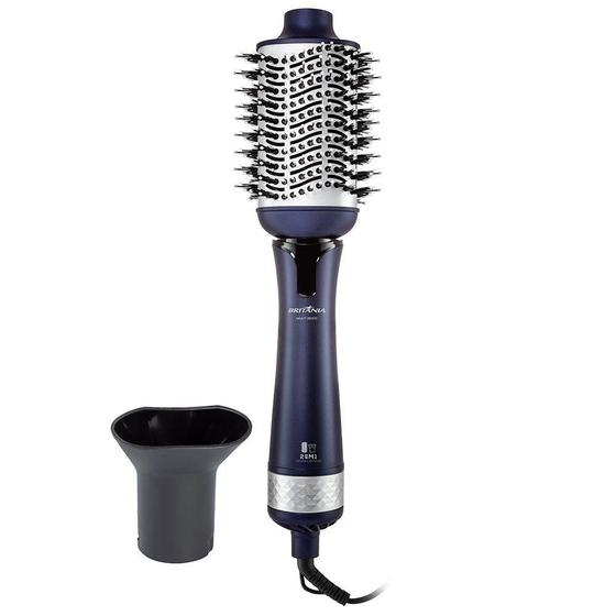 Escova Secadora Britânia Multi BES10 2 em 1 1000W 2 Temperaturas + 2 Velocidades Azul Menor preço em Escova Secadora Britânia Multi BES10 2 em 1 1000W 2 Temperaturas + 2 Velocidades Azul