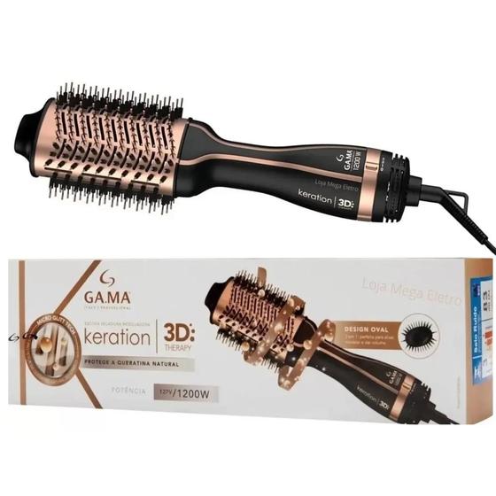 Imagem de Escova secadora gama stylish keration brush 3d bivolt