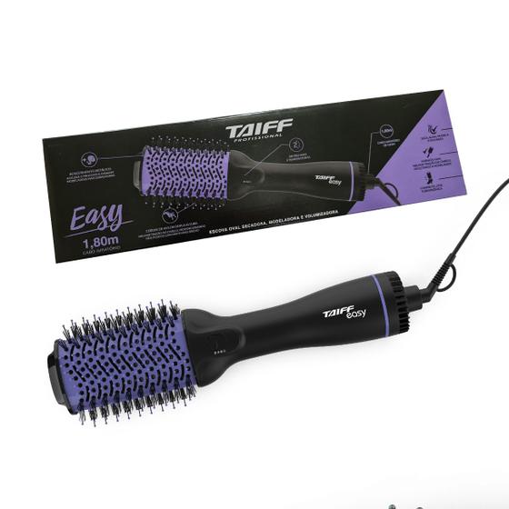 Escova Secadora Modeladora Taiff Oval Easy Lilas 1200w 127v - Escova ...
