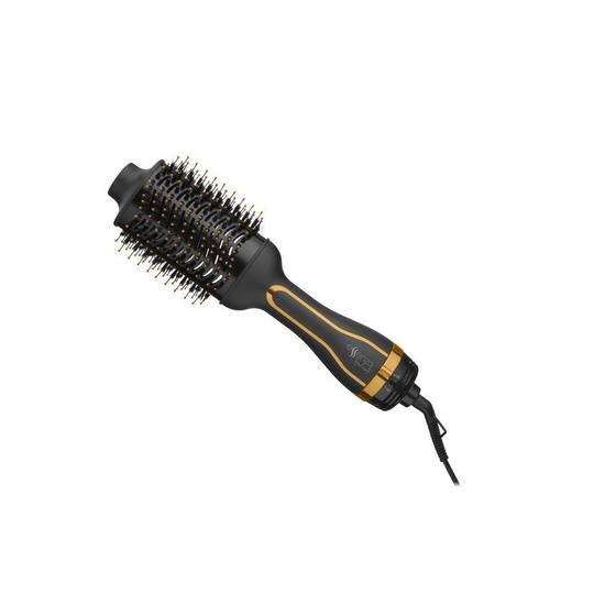 Escova Secadora Oval com Cabo Giratório, 3 Ajustes Temperatura + Ar Frio - Revestimento Cerâmico 1200w-127v Dourada Essenza - EB087 Menor preço em Escova Secadora Oval com Cabo Giratório, 3 Ajustes Temperatura + Ar Frio - Revestimento Cerâmico 1200w-127v Dourada Essenza - EB087