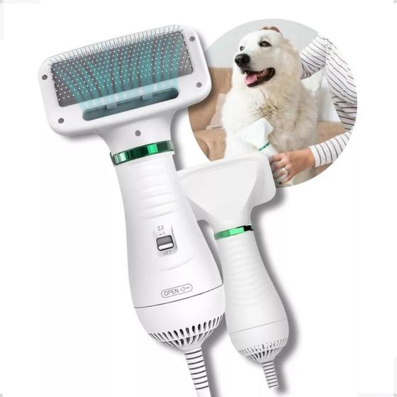 Imagem de Escova Secadora Pet Que Remove Pelos De Cães E Gatos 110V