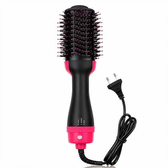 Escova Secadora Profissional Seca Alisa E Modela Cabelo Com Cabo - Dfjn