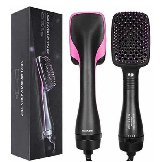 Escova Secadora Quadrada Raquete Seca E Alisa 2 Em 1 - 110v - NECK ...