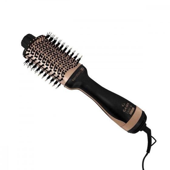 Imagem de Escova Secadora Stylish Keration Brush 3D Ga.ma Italy 1300W Bivolt Preta e Cobre - HDCBR0000000442