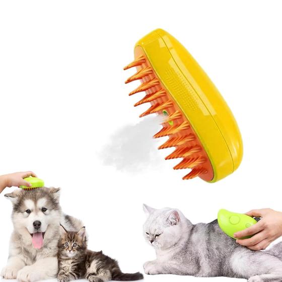 Imagem de Escova Steamy Cat QQV 3 em 1 para depilação de cães e gatos