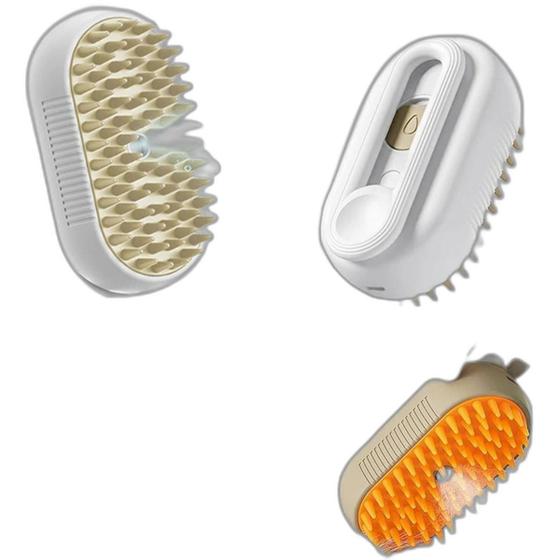 Imagem de Escova Tira Pelo Vapor Retrátil Pet Usb Recarregável