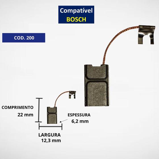 Imagem de Escovas De Carvão C200G Serra MARMore BOSCH 1551