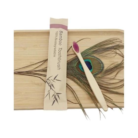 Escovas de Dentes de Bambu Macio - 100 Unidades - Eco-Friendly e Reutilizáveis Imagem de Escovas de Dentes de Bambu Macio - 100 Unidades - Eco-Friendly e Reutilizáveis