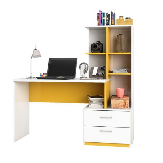 Escrivaninha 2 Gavetas com Prateleiras Poli Poliman é boa?