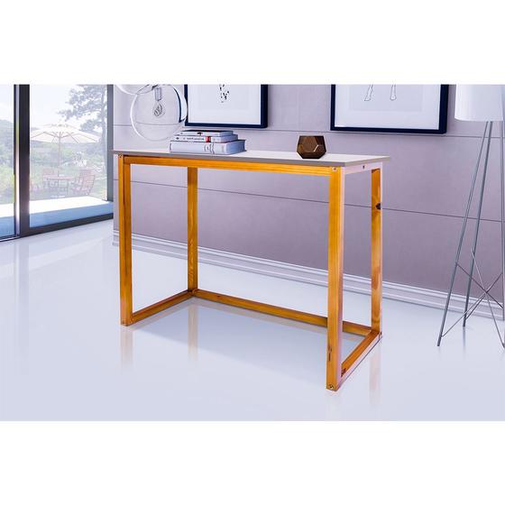 Escrivaninha de Madeira Vitoria Tampo Off White Menor preço em Escrivaninha de Madeira Vitoria Tampo Off White
