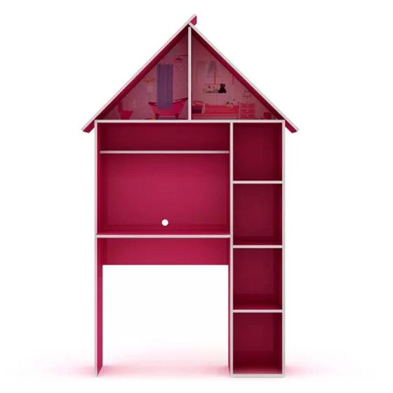 Imagem de Escrivaninha Infantil Casinha Pink Ploc - Gelius