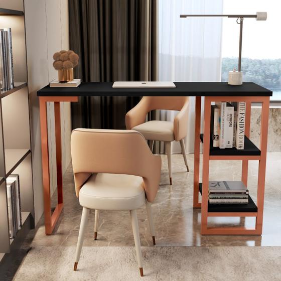 Imagem de Escrivaninha Mesa Home Office Estilo Industrial Cairo 120cm