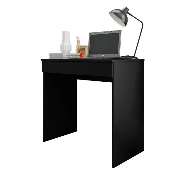 Imagem de Escrivaninha Mesa para Computador Multiuso com Gaveta Alexia Preto- MABE MAGAZINE