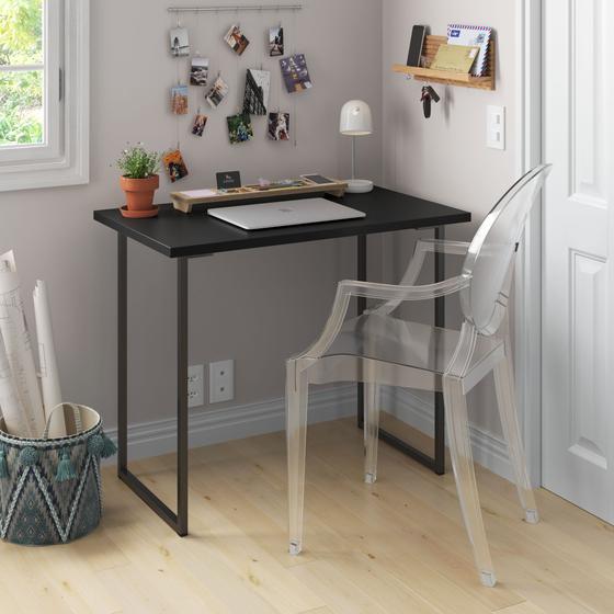 Imagem de Escrivaninha Mesa para Home Office com Pés de Ferro - Várias Cores